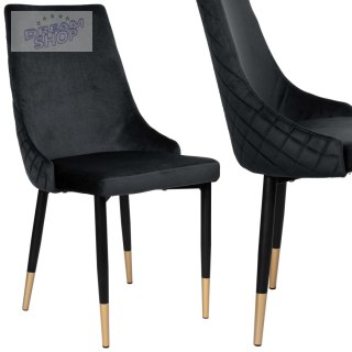 Krzesło VERMONT czarne Velvet