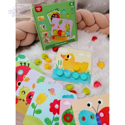 TOOKY TOY Układanka Klocki dla Dzieci Zwierzęta Dopasuj Nauka Kształtów Kolorów + Plansze TOOKY TOY Układanka Klocki dla Dzieci Zwierzęta Dopasuj Nauka Kształtów Kolorów + Plansze