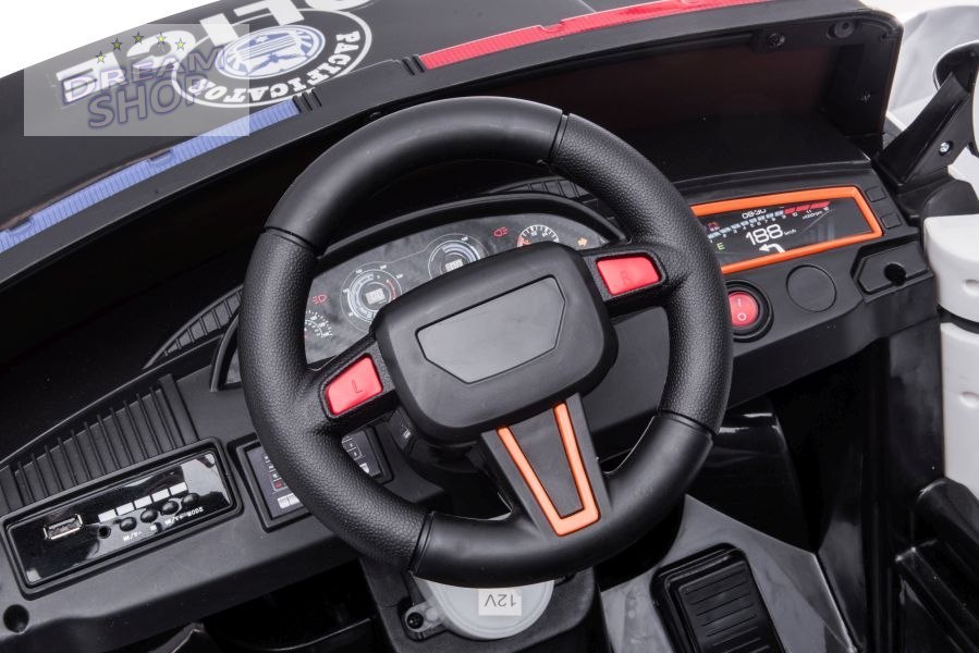 Auto Na Akumulator BBH-021 Policyjne Białe Auto Na Akumulator BBH-021 Policyjne Białe