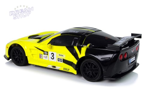 Auto Sportowe R/C 1:24 Corvette Żółte C6.R 2.4 G Światła Auto Sportowe R/C 1:24 Corvette Żółte C6.R 2.4 G Światła