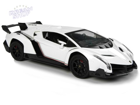 Auto Sportowe R/C 1:24 Lamborghini Veneno Białe 2.4 G Światła Auto Sportowe R/C 1:24 Lamborghini Veneno Białe 2.4 G Światła