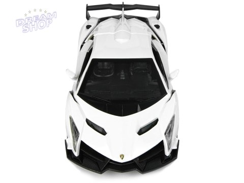 Auto Sportowe R/C 1:24 Lamborghini Veneno Białe 2.4 G Światła Auto Sportowe R/C 1:24 Lamborghini Veneno Białe 2.4 G Światła