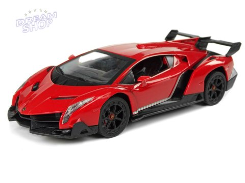 Auto Sportowe R/C 1:24 Lamborghini Veneno Czerwone 2.4 G Światła Auto Sportowe R/C 1:24 Lamborghini Veneno Czerwone 2.4 G Światła