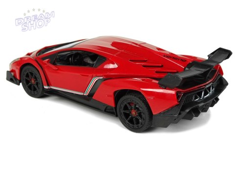 Auto Sportowe R/C 1:24 Lamborghini Veneno Czerwone 2.4 G Światła Auto Sportowe R/C 1:24 Lamborghini Veneno Czerwone 2.4 G Światła