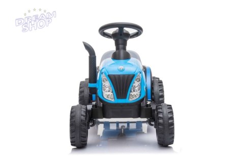Traktor Na Akumulator z Przyczepą A009 Niebieski Traktor Na Akumulator z Przyczepą A009 Niebieski