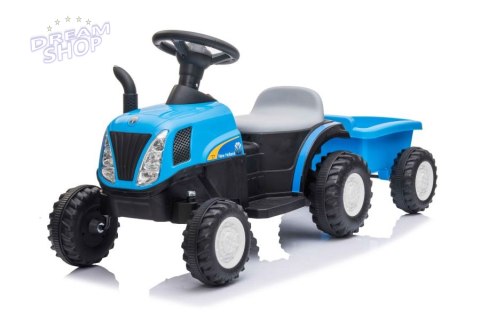 Traktor Na Akumulator z Przyczepą A009 Niebieski Traktor Na Akumulator z Przyczepą A009 Niebieski