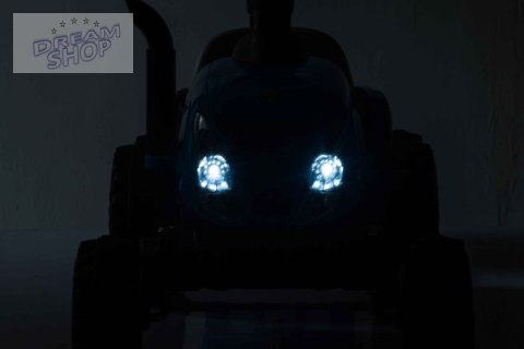 Traktor Na Akumulator z Przyczepą A009 Niebieski Traktor Na Akumulator z Przyczepą A009 Niebieski