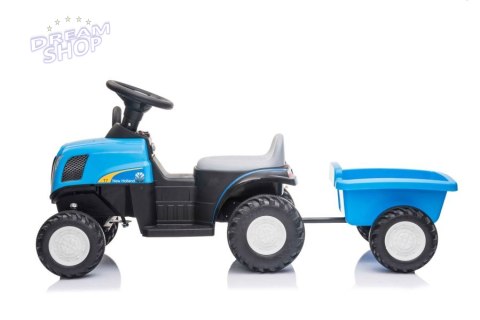 Traktor Na Akumulator z Przyczepą A009 Niebieski Traktor Na Akumulator z Przyczepą A009 Niebieski