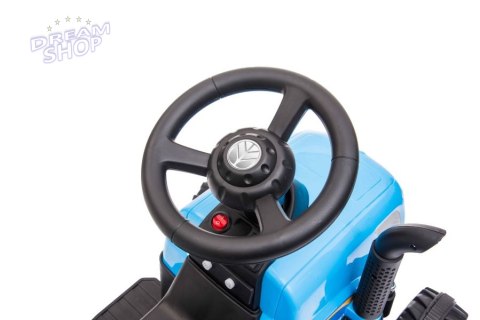 Traktor Na Akumulator z Przyczepą A009 Niebieski Traktor Na Akumulator z Przyczepą A009 Niebieski