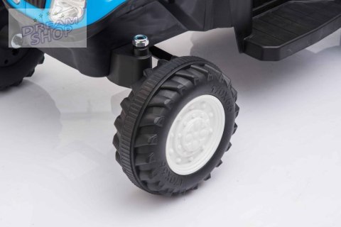 Traktor Na Akumulator z Przyczepą A009 Niebieski Traktor Na Akumulator z Przyczepą A009 Niebieski