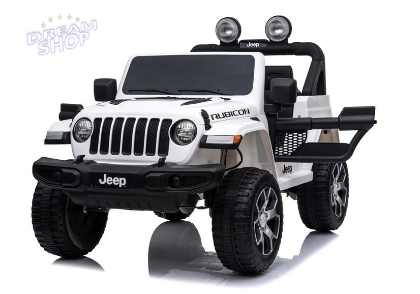 Auto na Akumulator Jeep Rubicon 4x4 Biały Auto na Akumulator Jeep Rubicon 4x4 Biały