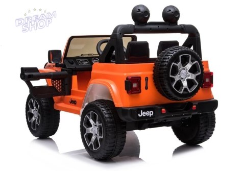 Auto na Akumulator Jeep Rubicon 4x4 Pomarańczowy Auto na Akumulator Jeep Rubicon 4x4 Pomarańczowy