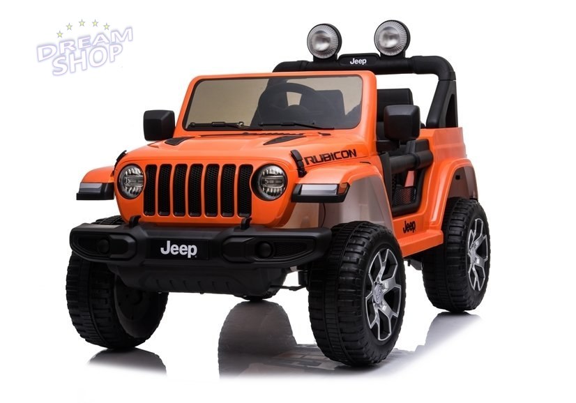 Auto na Akumulator Jeep Rubicon 4x4 Pomarańczowy Auto na Akumulator Jeep Rubicon 4x4 Pomarańczowy