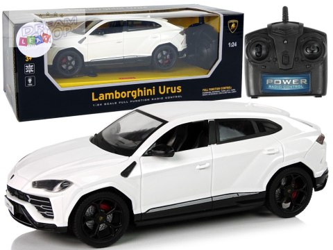 Auto R/C 1:24 Lamborghini Urus Biały 2.4 G Światła Auto R/C 1:24 Lamborghini Urus Biały 2.4 G Światła