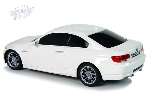 Auto Zdalnie Sterowane BMW M3 Białe 2,4 G Pilot Kierownica 1:18 Dźwięk Światła Auto Zdalnie Sterowane BMW M3 Białe 2,4 G Pilot Kierownica 1:18 Dźwięk Światła