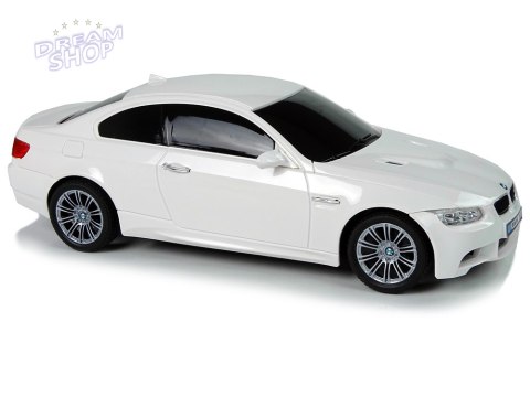 Auto Zdalnie Sterowane BMW M3 Białe 2,4 G Pilot Kierownica 1:18 Dźwięk Światła Auto Zdalnie Sterowane BMW M3 Białe 2,4 G Pilot Kierownica 1:18 Dźwięk Światła