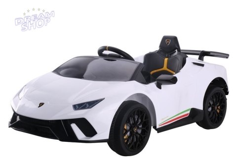 Auto na akumulator Lamborghini Huracan Białe Auto na akumulator Lamborghini Huracan Białe