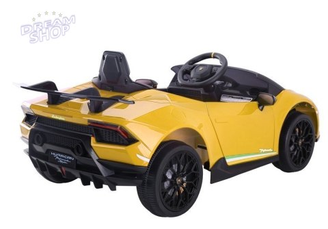 Auto na akumulator Lamborghini Huracan Żółte Auto na akumulator Lamborghini Huracan Żółte