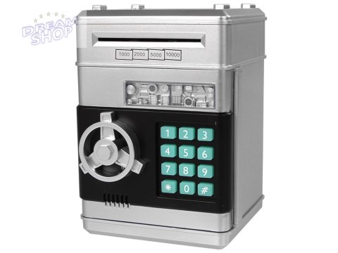 Elektroniczny Sejf Skarbonka Oszczędzanie Srebrny Kod Elektroniczny Sejf Skarbonka Oszczędzanie Srebrny Kod