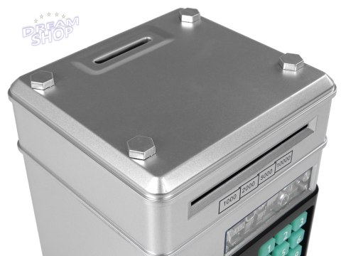 Elektroniczny Sejf Skarbonka Oszczędzanie Srebrny Kod Elektroniczny Sejf Skarbonka Oszczędzanie Srebrny Kod