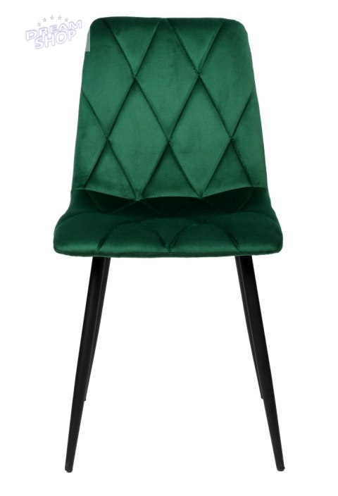 Krzesło aksamitne MADISON ciemnozielone velvet Krzesło aksamitne MADISON ciemnozielone velvet
