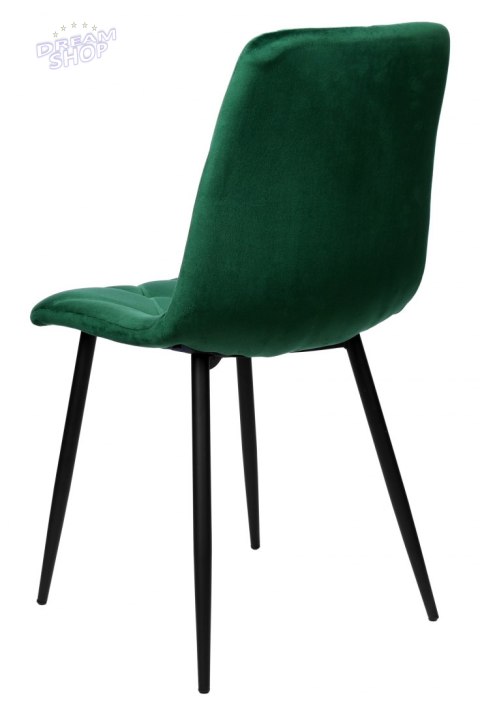 Krzesło aksamitne MADISON ciemnozielone velvet Krzesło aksamitne MADISON ciemnozielone velvet