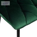 Krzesło aksamitne MADISON ciemnozielone velvet