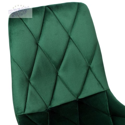 Krzesło aksamitne MADISON ciemnozielone velvet Krzesło aksamitne MADISON ciemnozielone velvet