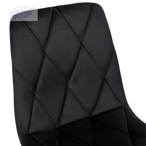 Krzesło aksamitne MADISON czarne velvet Krzesło aksamitne MADISON czarne velvet