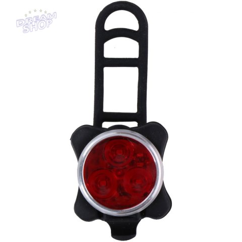 Tylne światło rwerowe 3 LED SMD DUNLOP z ładowaniem USB Tylne światło rwerowe 3 LED SMD DUNLOP z ładowaniem USB
