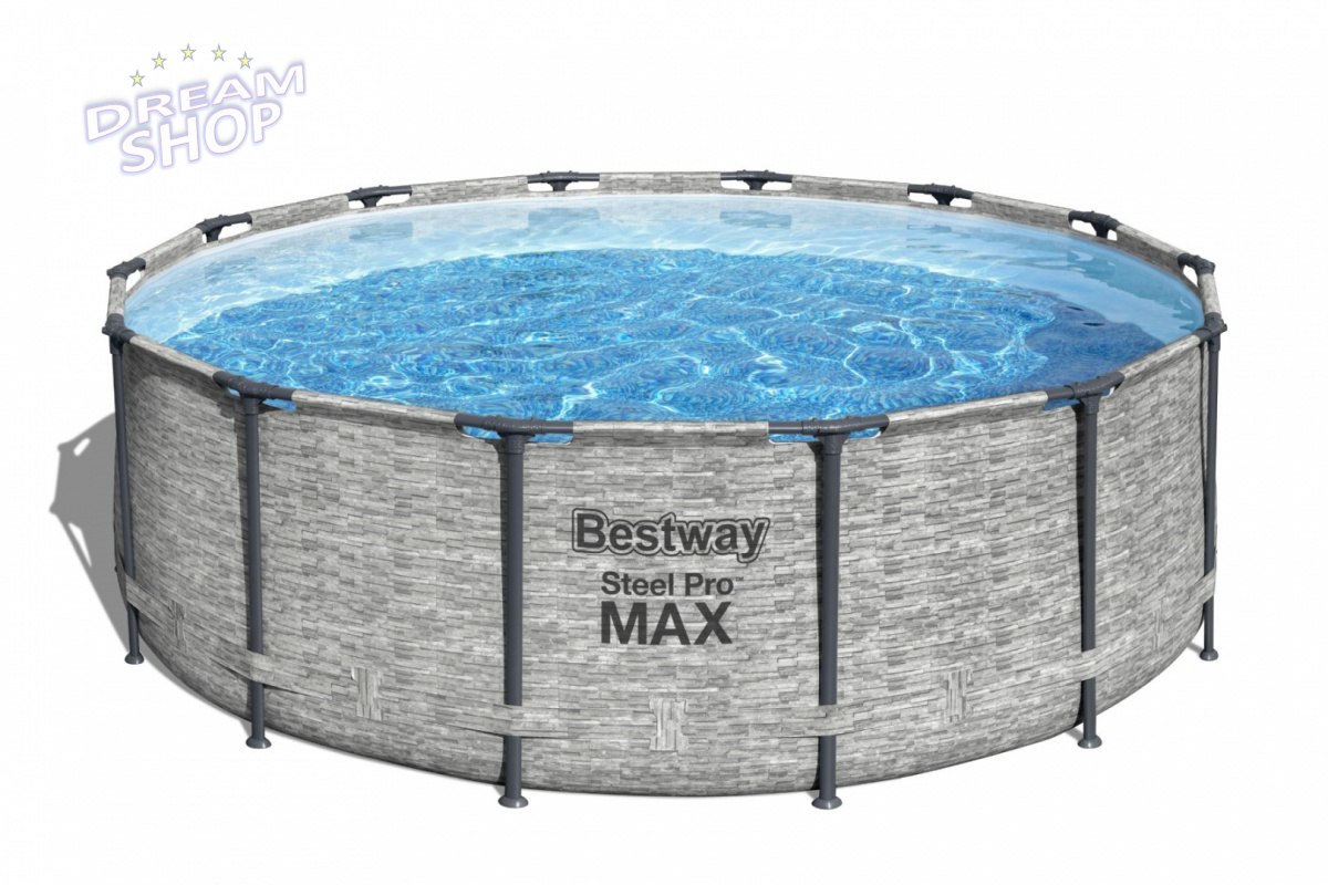 Basen Stelażowy 14FT 427x122cm Steel Pro Max BESTWAY Basen Stelażowy 14FT 427x122cm Steel Pro Max BESTWAY