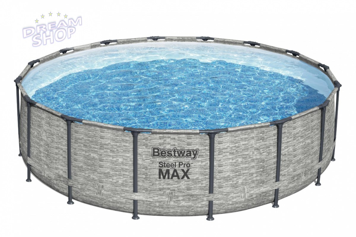 Basen Stelażowy 16FT 488x122cm Steel Pro Max BESTWAY Basen Stelażowy 16FT 488x122cm Steel Pro Max BESTWAY