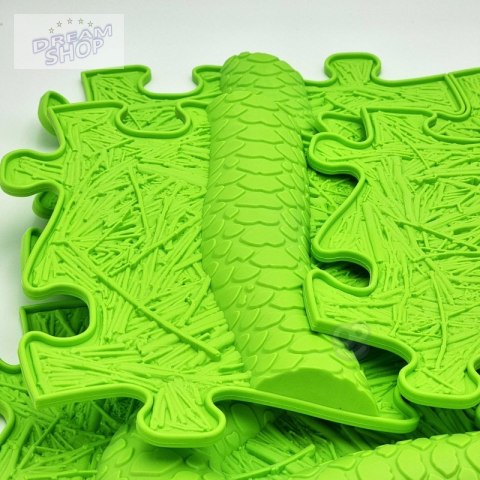 WOOPIE Mata Sensoryczna Ortopedyczna Puzzle Wąż Zielony 6 el. WOOPIE Mata Sensoryczna Ortopedyczna Puzzle Wąż Zielony 6 el.