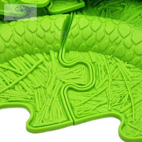 WOOPIE Mata Sensoryczna Ortopedyczna Puzzle Wąż Zielony 6 el. WOOPIE Mata Sensoryczna Ortopedyczna Puzzle Wąż Zielony 6 el.