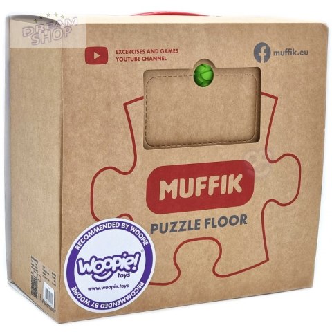 WOOPIE Mata Sensoryczna Ortopedyczna Puzzle Wąż Zielony 6 el. WOOPIE Mata Sensoryczna Ortopedyczna Puzzle Wąż Zielony 6 el.