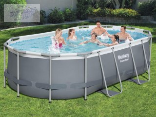 Basen stelażowy 427x250x100cm Bestway 8w1 pompa drabinka 56620