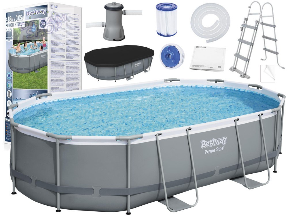 Bestway 9in1 FRAME pool 488 x 305 x107cm 56448 Bestway 9in1 FRAME pool 488 x 305 x107cm 56448