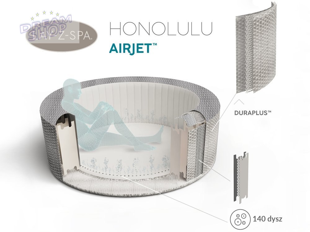 Bestway jacuzzi Lay-Z-Spa Honolulu 4-6 osób 60019 Bestway jacuzzi Lay-Z-Spa Honolulu 4-6 osób 60019