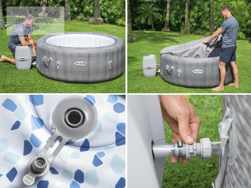 Bestway jacuzzi Lay-Z-Spa Honolulu 4-6 osób 60019 Bestway jacuzzi Lay-Z-Spa Honolulu 4-6 osób 60019