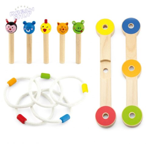 Drewniana gra Rzut pierścnieniem Zwierzątka Viga Toys Drewniana gra Rzut pierścnieniem Zwierzątka Viga Toys