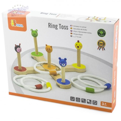 Drewniana gra Rzut pierścnieniem Zwierzątka Viga Toys Drewniana gra Rzut pierścnieniem Zwierzątka Viga Toys