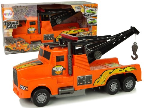 Auto Ciężarówka Holownik Pomoc Drogowa 1:10 Lina Pomarańczowa Auto Ciężarówka Holownik Pomoc Drogowa 1:10 Lina Pomarańczowa