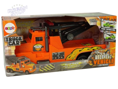 Auto Ciężarówka Holownik Pomoc Drogowa 1:10 Lina Pomarańczowa Auto Ciężarówka Holownik Pomoc Drogowa 1:10 Lina Pomarańczowa