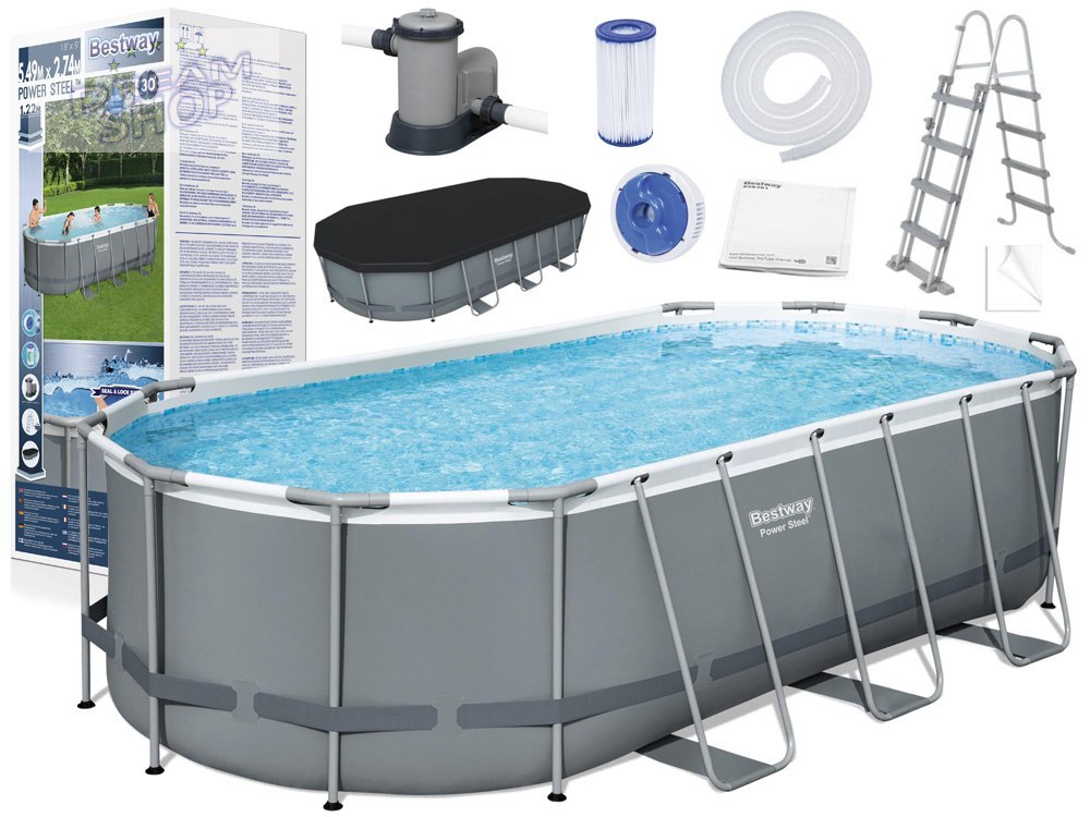 Bestway basen stelażowy 5,49x2,74x1,22m 9w1 56710 Bestway basen stelażowy 5,49x2,74x1,22m 9w1 56710