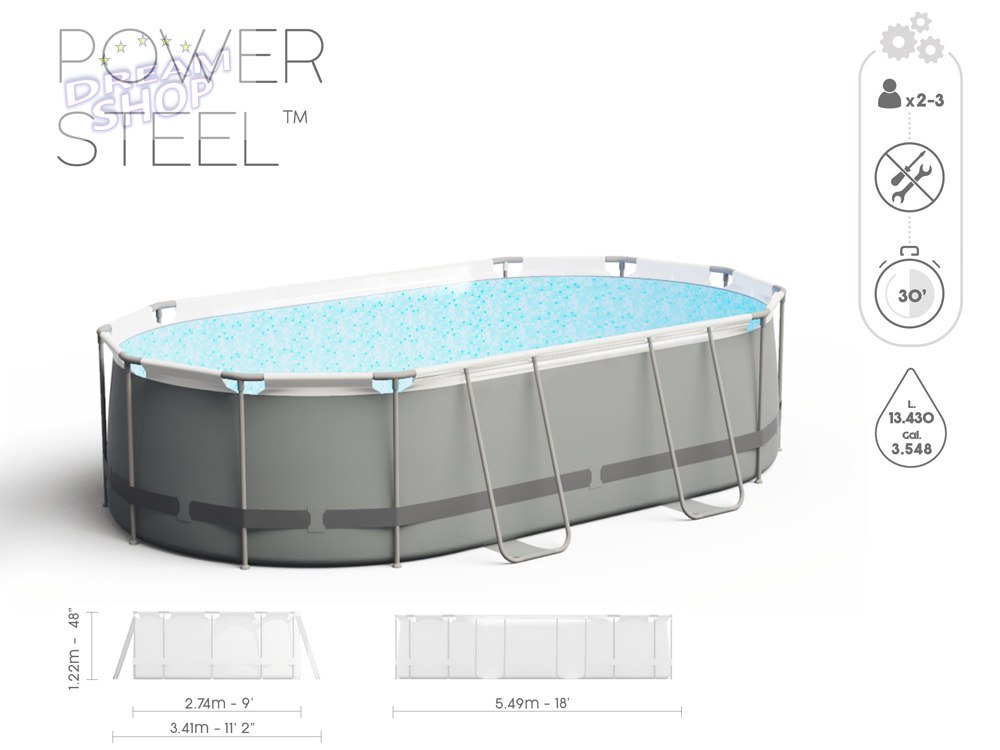 Bestway basen stelażowy 5,49x2,74x1,22m 9w1 56710 Bestway basen stelażowy 5,49x2,74x1,22m 9w1 56710