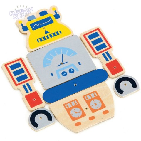 Drewniana Przybijanka Roboty 45 elementów Viga Toys