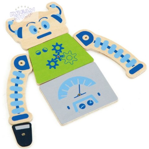 Drewniana Przybijanka Roboty 45 elementów Viga Toys