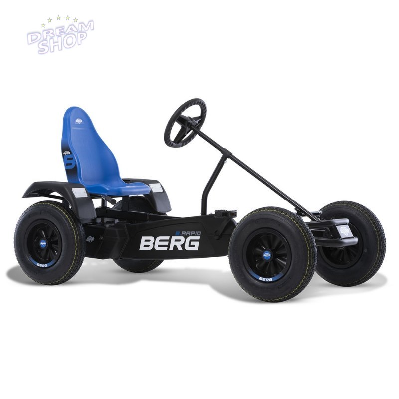 BERG Gokart na Pedały XL B.Rapid Blue BFR Pompowane Koła od 5 lat do 100 kg BERG Gokart na Pedały XL B.Rapid Blue BFR Pompowane Koła od 5 lat do 100 kg