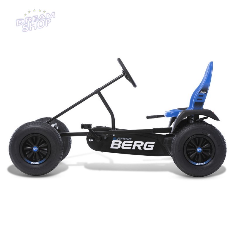 BERG Gokart na Pedały XL B.Rapid Blue BFR Pompowane Koła od 5 lat do 100 kg BERG Gokart na Pedały XL B.Rapid Blue BFR Pompowane Koła od 5 lat do 100 kg