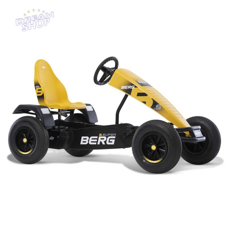 BERG Gokart na Pedały XL B.Super Yellow BFR Pompowane Koła od 5 lat do 100 kg BERG Gokart na Pedały XL B.Super Yellow BFR Pompowane Koła od 5 lat do 100 kg